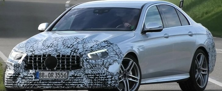 2021 Mercedes-AMG E63 Sedan Facelift Spied in Germany, Has New Grille
