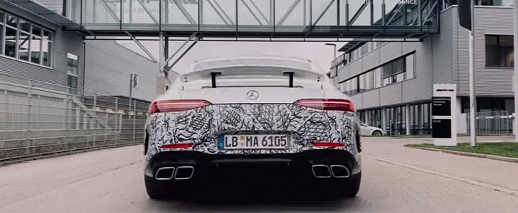 21 Mercedes Amg Gt 73 Teased Hear It Accelerate In Ev Mode Autoevolution