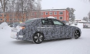2021 Mercedes-Benz C-Class W206 Prototype Shows More Details in Winter-Testing