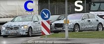 2021 Mercedes C-Class and S-Class Spied Together, Show Similarities
