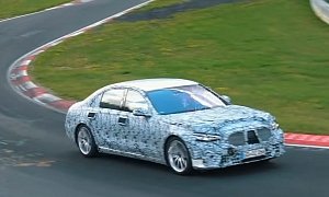2021 Mercedes S-Class Spied Testing at the Nurburgring, Looks Good