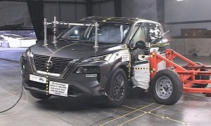 2021 Nissan Rogue Passenger-Side Front Crash Test Ends With 2-Star Safety Rating