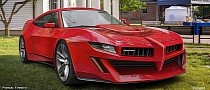 2021 Pontiac Firebird Puts Big Red Nose on Modern Muscle Car-Rendered Body