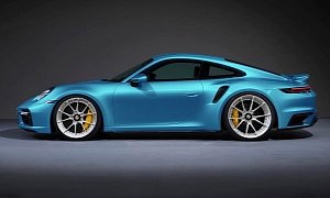 2021 Porsche 911 Turbo S Slammed on Anrky Wheels, Looks Sleek