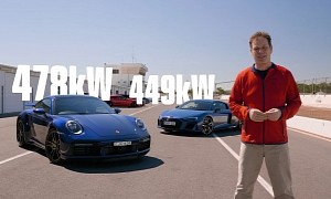 2021 Porsche 911 Turbo S vs. Audi R8 V10 Acceleration Test Yields Obvious Winner