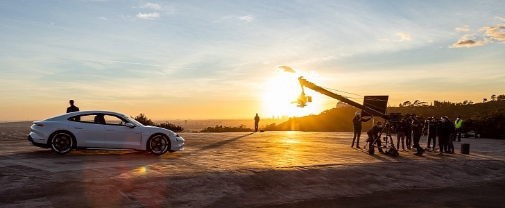 2021 Porsche Taycan Turbo stars alongside electricity in creative ad "Mr. E" 