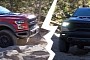 2021 RAM 1500 TRX Battles 2020 Ford F-150 Raptor, a Red Jeep Gladiator Shows Up