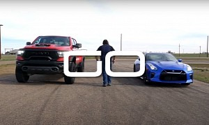 2021 Ram 1500 TRX Drag Races Nissan GT-R, Humanity Somehow Survives