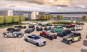 2021 Rolls-Royce Ghost Casually Hangs Out With 20 Pre-WWII "Spirits"