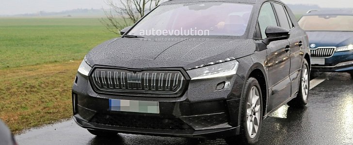 2021 Skoda Electric SUV Makes Spyshots Debut, Looks Different to the ID.4
