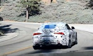 2021 Toyota Supra Spotted Canyon Carving Above LA
