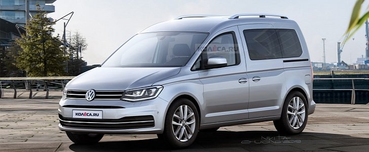 2021 Volkswagen Caddy Accurately Rendered, Might Be Previewed by EV Concept