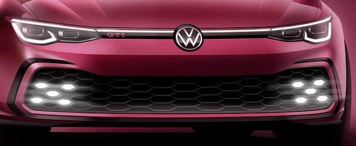 2021 Volkswagen Golf GTI Teased Ahead of Geneva, 300 HP TCR Is Close
