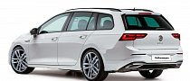 2021 Volkswagen Golf Variant / Sportwagen Rendered, Looks Boring
