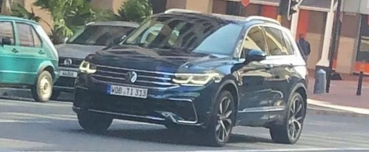 2021 Volkswagen Tiguan Front End Scooped, Debut Is Imminent