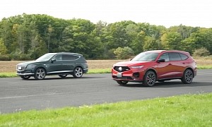 2022 Acura MDX Type S Drag Races Genesis GV80 3.5T With Interesting Results