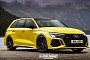 2022 Audi RS 3 Avant Rendered as a Family-Oriented Corner Carver