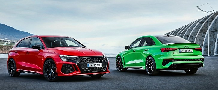 2022 Audi RS 3 Sportback and Sedan official introduction in Euro-spec