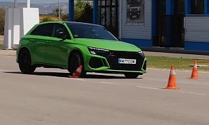2022 Audi RS 3 Takes Moose Test, Sadly Can't Do Better Than 75 KPH