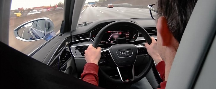 2022 Audi S8 Autobahn Speed test