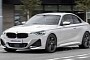 2022 BMW 2 Series Coupe Realistically Portrayed Based on Latest Spy Shots