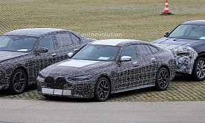 2022 BMW 4 Series Gran Coupe Spied With Giant Grille, Looks Like the i4