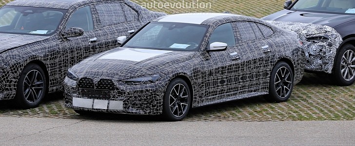 2022 BMW 4 Series Gran Coupe Spied With Giant Grille, Looks Like the i4