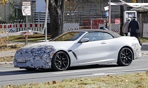 2022 BMW 8 Series Convertible Spied With Upcoming Facelift Applied