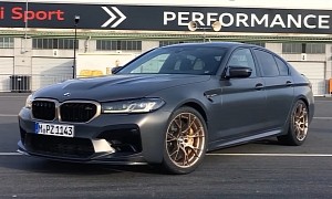 2022 BMW M5 CS Takes on the Nurburgring, Gives Supercars a Black Eye