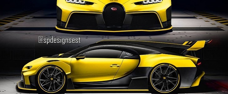 2022 Bugatti Chiron Super Sport Lambo EVO rendering by spdesignsest 