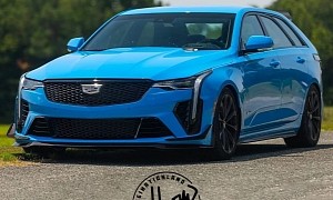 2022 Cadillac CT4-V Blackwing Station Wagon Rendering Isn’t Long for This World