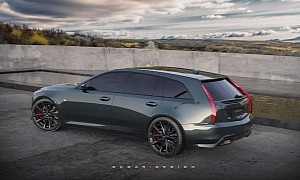 2022 Cadillac CT5 Digitally Imagined as the Sporty Wagon We Don't Deserve