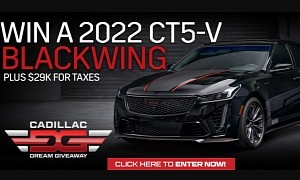 2022 Cadillac CT5-V Blackwing Shines Dark With Gray and Red Details for a Mere $3