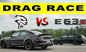 2022 Charger Redeye vs AMG E 63 S Drag Race Is USA vs Germany at Its Purest