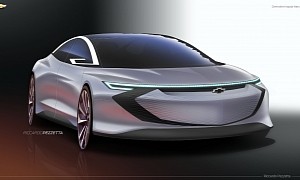 2022 Chevrolet Impala Revival Rendered With Bolt Styling as Model S Competitor