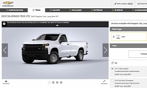 2022 Chevrolet Silverado 1500 LTD Starts at $32,095 for the Work Truck