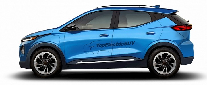 2022 Chevrolet Bolt EUV render by TopElectricSUV.com