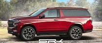 2022 Chevy Tahoe Two-Door SUV Draws Whimsical Inspiration From a K5 Blazer Past