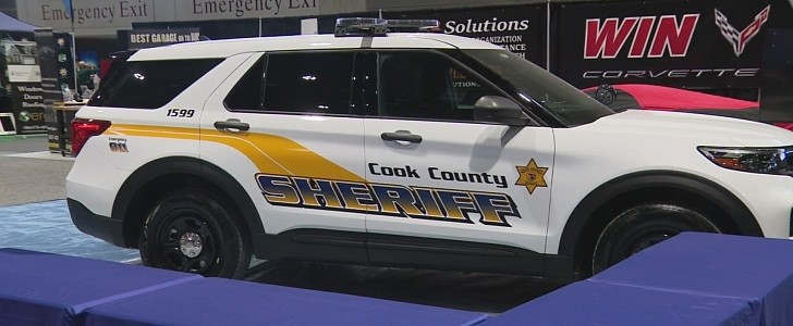 Carjacking booth Chicago Auto Show