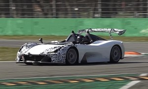 2022 Dallara Stradale EXP Spotted Testing at Monza with Extreme Aero