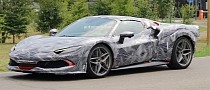 2022 Ferrari 296 GTS Hides Its Spider Nature Beneath Tape