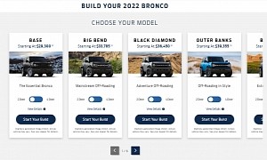 2022 Ford Bronco Configurator Goes Live, Pricing Goes Up Across the Board