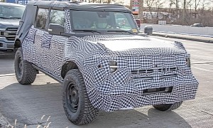 2022 Ford Bronco “Heritage Edition” Spied With Four-Slot Wheels, Four-Door Body