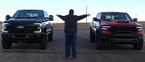 2022 Ford F-250 Drag Races Ram TRX, Someone Gets Humiliated