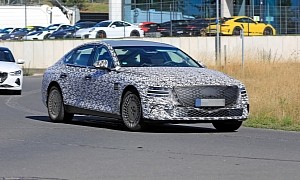 2022 Genesis G80 EV Spied With Enclosed Grille, May Be Called “eG80”