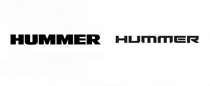 Hummer logos - old versus new