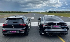 2022 Golf R Drag Races BMW M4 Competition, Results Are Surprising