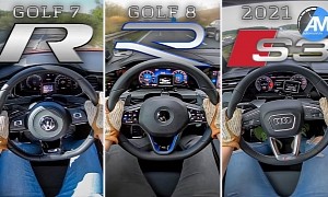 2022 Golf R vs. 2022 Audi S3 vs. Golf 7 R: Battle of the Autobahn Hot Hatches