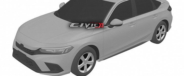 2022 Honda Civic Hatchback Leaked, Patent Images Show Accord Look