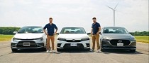 2022 Honda Civic Takes on Toyota Corolla and Mazda3 in First Drag Race